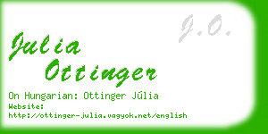 julia ottinger business card